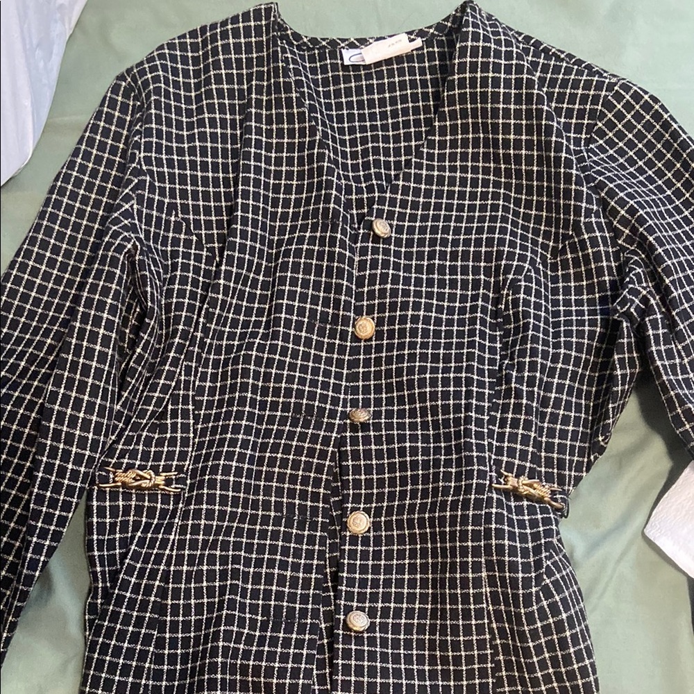 vintage Button-Up Blazer